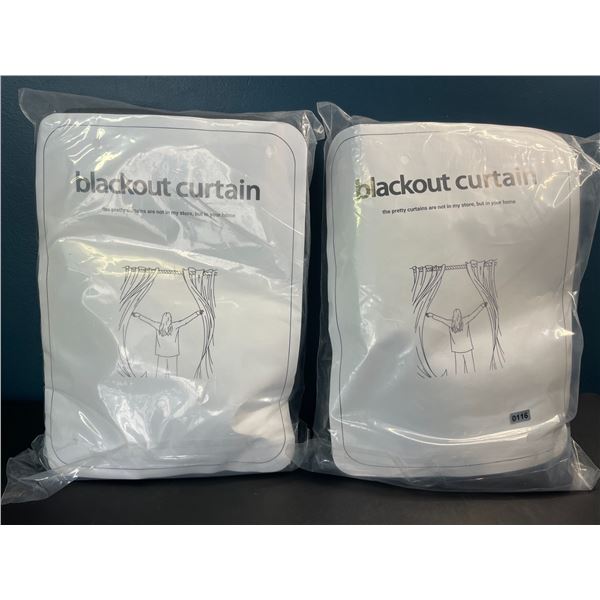 Lot of 2 Packs of Blackout Curtains/Room Darkening Panels - Brand New