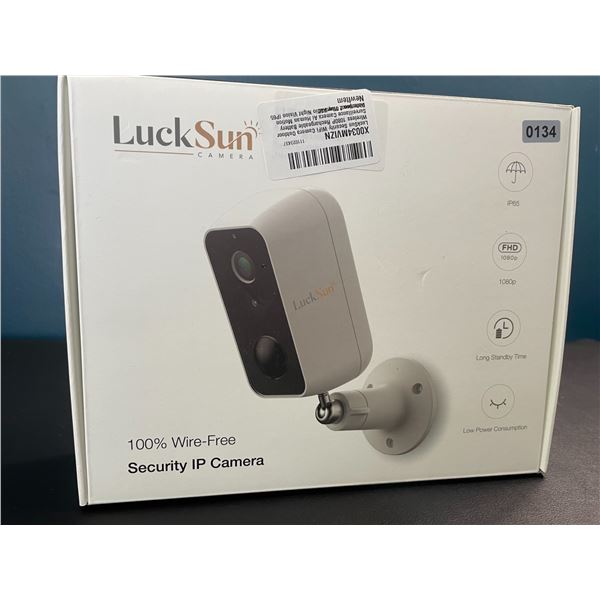Lot of 1 LuckSun Wire-Free (Rechargeable Battery) WiFi Waterproof Security Camera - Brand New!!