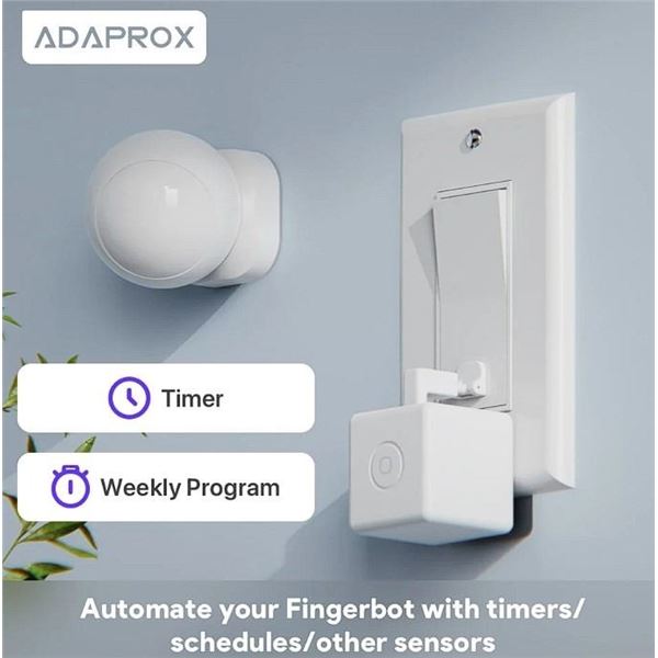 Lot of 2 Fingerbot Plus - Bluetooth Automatic Smart Button Pushers!