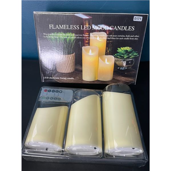 Lot of 1 Box of LED Flameless Mood Candles w/ Remote Control