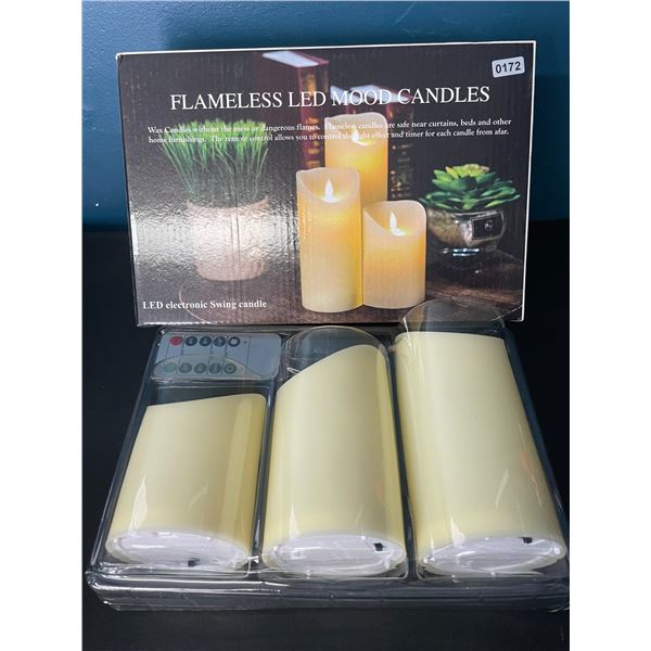 Lot of 1 Box of LED Flameless Mood Candles w/ Remote Control