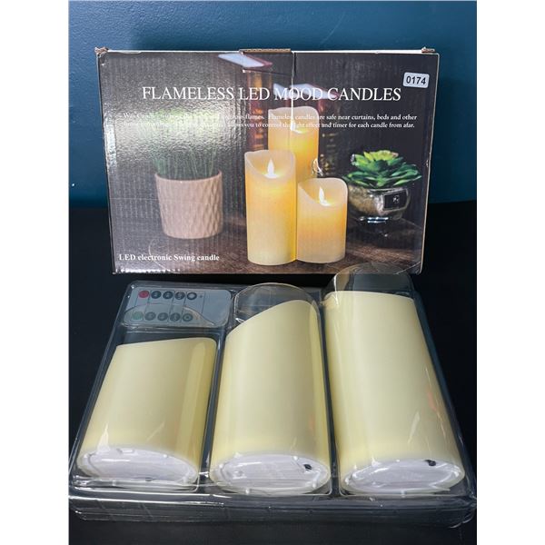 Lot of 1 Box of LED Flameless Mood Candles w/ Remote Control