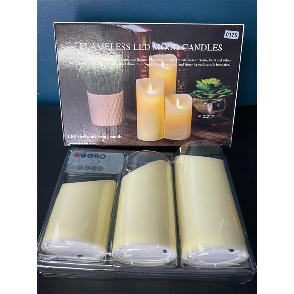Lot of 1 Box of LED Flameless Mood Candles w/ Remote Control