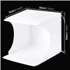 Image 2 : Lot of 2 Puluz LED Portable Photo Studio Light Boxes w/ 6 Color Backdrops - Brand New!