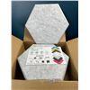 Image 2 : Lot of 1 Box of Acoustic Foam Wall Panels - 12 PCS - 12" x 10" x 0.4" - Hexagon Sound Proof Panels