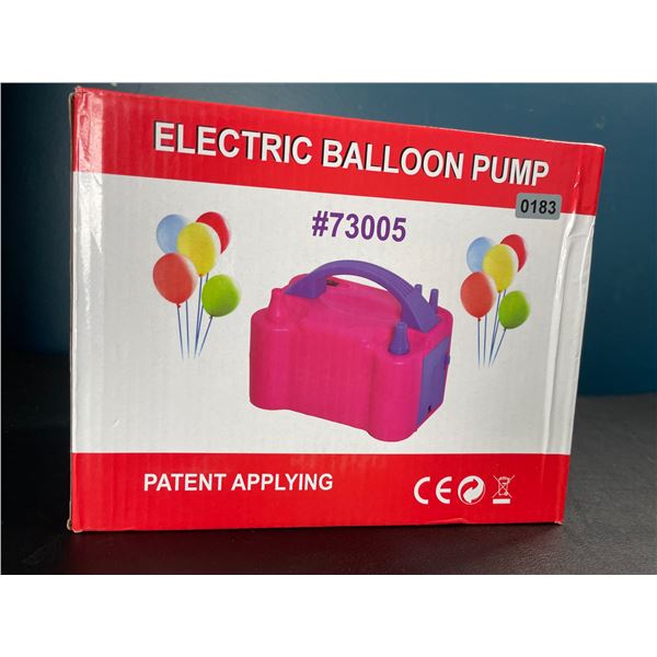 Lot of 1 Electric Balloon Pump - Brand New!