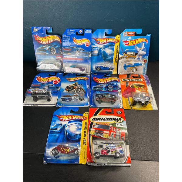 Lot of 10 Assorted Hot Wheels/Matchbox Toys