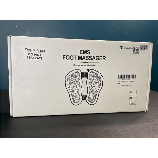Lot of 1 EMS (Electric Muscle Stimulation) Foot Massager for Pain Relief/Circulation - Brand New!
