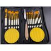Image 3 : Lot of 2 Artify 15PC Nylon Brush Artist Paintbrush Sets - Brand New!