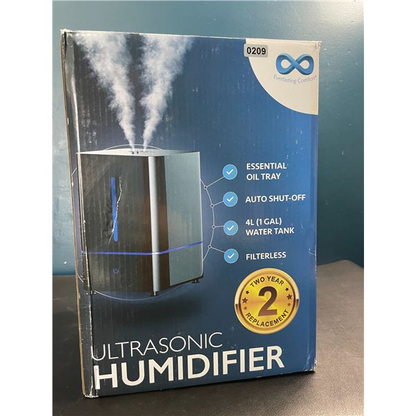 Lot of 1 Ultrasonic Cool-Mist Humidifier - 4L Large Tank - Filterless Design