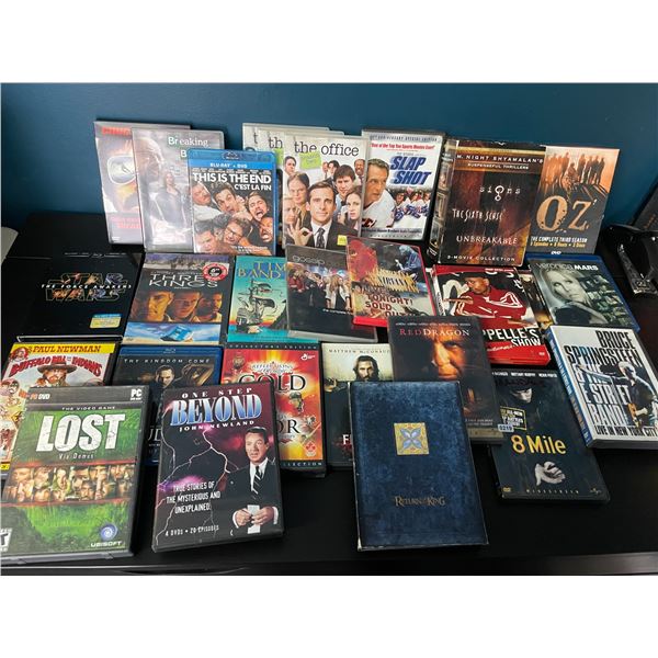 Lot of 1 Huge Lot of Assorted DVD's