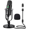 Image 1 : Lot of 1 Eklevor Professional USB Condenser Microphone Set - Brand New!
