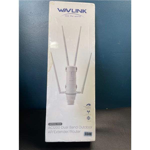Lot of 1 Wavlink Aerial HD4 AC1200 Dual Band Outdoor Access Pint/Extender/Router - NEW SEALED!
