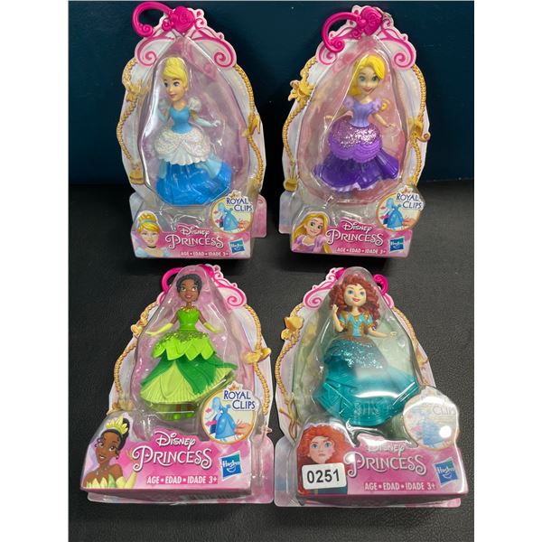Lot of 4 Hasbro Disney Princess Royal Clips Toys