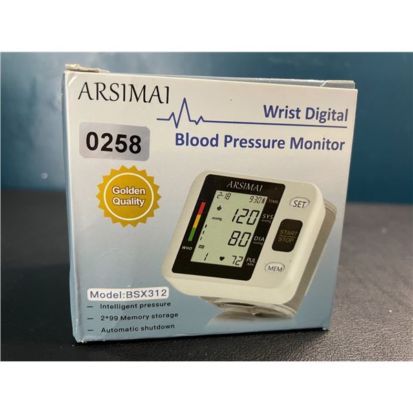 Lot of 1 Wrist Digital Blood Pressure Monitor - Brand New