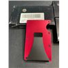 Image 3 : Lot of 3 Mens Slim Metal Minimalist-Style Wallets/Money Clips - Red