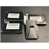 Image 2 : Lot of 3 Mens Slim Metal Minimalist-Style Wallets/Money Clips - Black Carbon