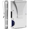 Image 1 : Lot of 3 Mens Slim Metal Minimalist-Style Wallets/Money Clips - Silver