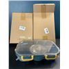 Image 2 : Lot of 2 Bento Style Lunch Boxes - Brand New!