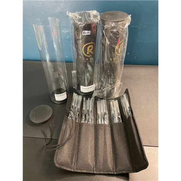 Lot of 3 Rosmax Acrylic Fine-Tip Paintbrush Sets - Brand New