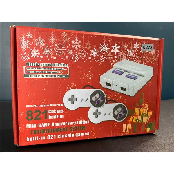 Lot of 1 Mini Game Anniversary Edition Entertainment System - 821 Classic/Retro Video Games Built-In