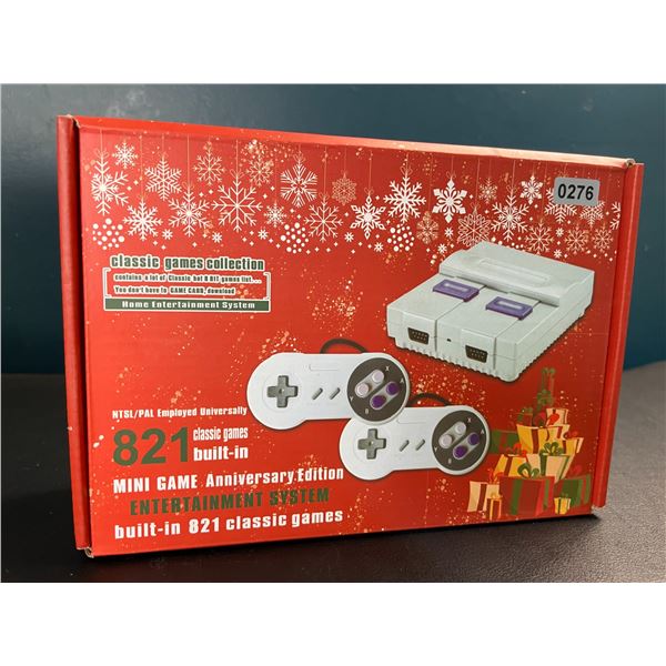 Lot of 1 Mini Game Anniversary Edition Entertainment System - 821 Classic/Retro Video Games Built-In