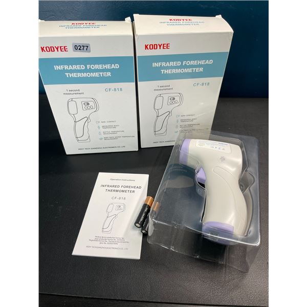 Lot of 2 Infrared Non-Contact Forehead Thermometers - Brand New!