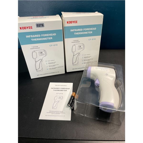 Lot of 2 Infrared Non-Contact Forehead Thermometers - Brand New!
