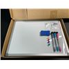 Image 2 : Lot of 2 Double-Sided Large Size Dry-Erase Board Sets w/  Markers & Magnets - 15 x 12 inch