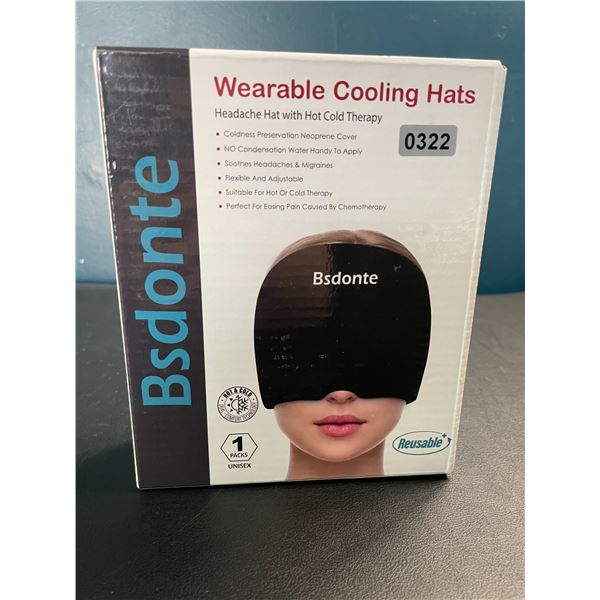 Lot of 1 Wearable Cooling Hat - Headache/Migraine Relief Hat with Hot & Cold Therapy - Brand New!