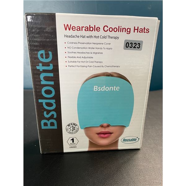 Lot of 1 Wearable Cooling Hat - Headache/Migraine Relief Hat with Hot & Cold Therapy - Brand New!