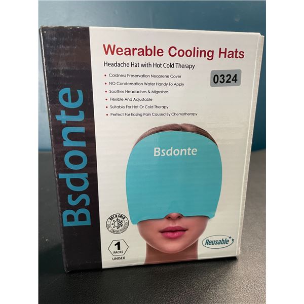 Lot of 1 Wearable Cooling Hat - Headache/Migraine Relief Hat with Hot & Cold Therapy - Brand New!