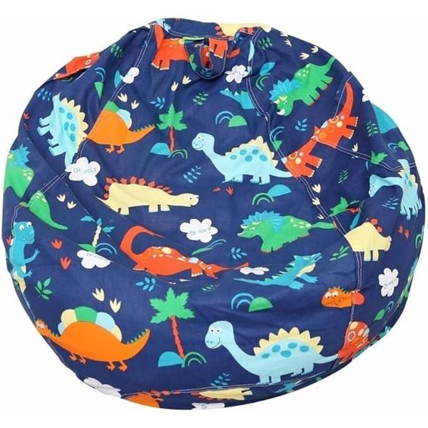 Lot of 1 Great Eagle Stuffed Animal Storage/Bean Bag Chair Cover - Large 52x48in - Dinosaur Design!