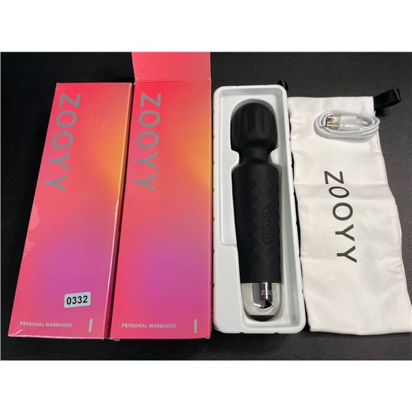 Lot of 2 Zooyy Rechargeable Personal Massagers/Adult Sex Toys for Women - Quiet & Waterpoof