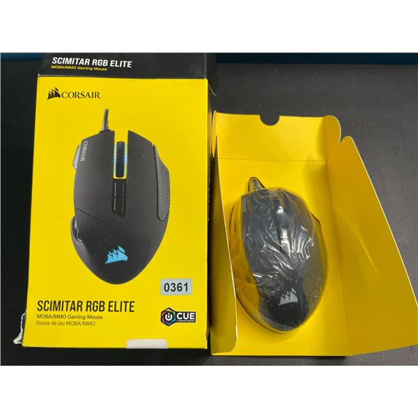 Lot of 1 Corsair Scimitar RGB Elite MOBA/MMO Gaming Mouse