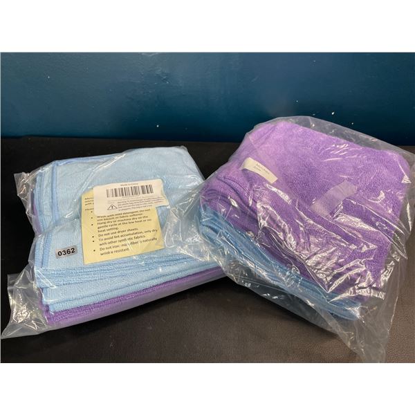 Lot of 2 Multi-Packs of Microfiber Cleaning Cloths