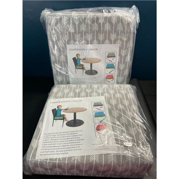 Lot of 2 Chair Booster Cushions for Toddlers (2+ years)