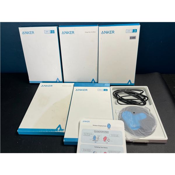 Lot of 5 ANKER PowerWave Wireless Charging Pads