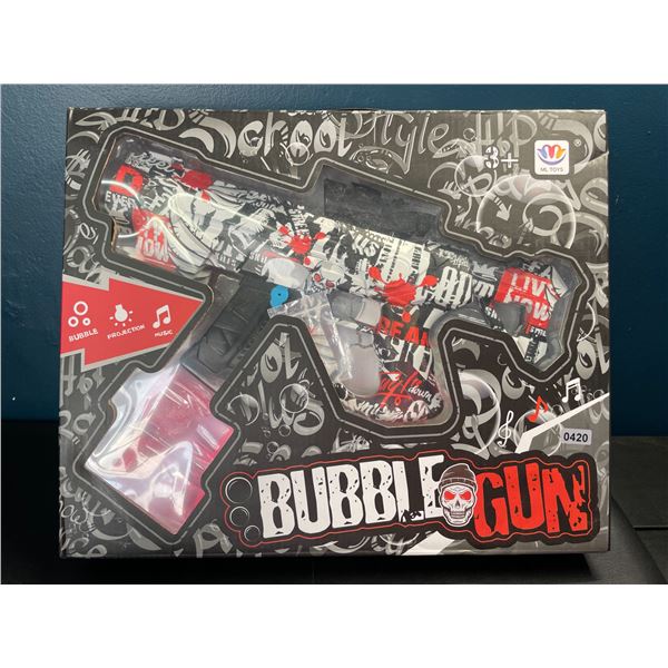 Lot of 1 Electric/Rechargeable Automatic Bubble Gun - Shoots SO MANY BUBBLES!