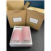 Image 2 : Lot of 2 Boxes of Girimax LED Glass Flameless Candles - Pink - 2 per box/4 Total