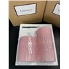 Image 3 : Lot of 2 Boxes of Girimax LED Glass Flameless Candles - Pink - 2 per box/4 Total
