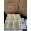 Image 3 : Lot of 2 Boxes of Girimax Glass LED Flameless Candles - 6PCS per box/12 Total