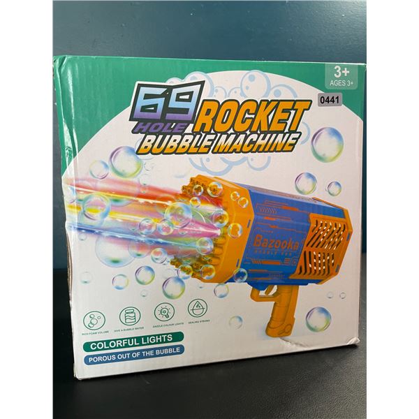 Lot of 1 Electric Rocket Bazooka Bubble Machine - BLOWS SO MANY BUBBLES! - Brand New