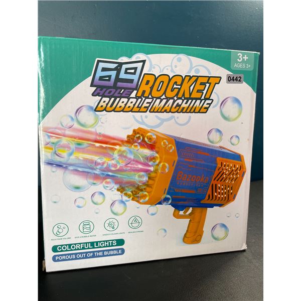 Lot of 1 Electric Rocket Bazooka Bubble Machine - BLOWS SO MANY BUBBLES! - Brand New