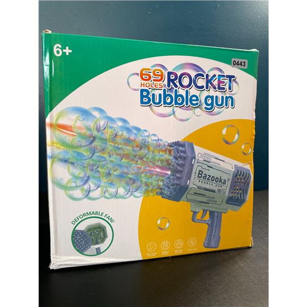 Lot of 1 Electric Rocket Bazooka Bubble Machine - BLOWS SO MANY BUBBLES! - Brand New
