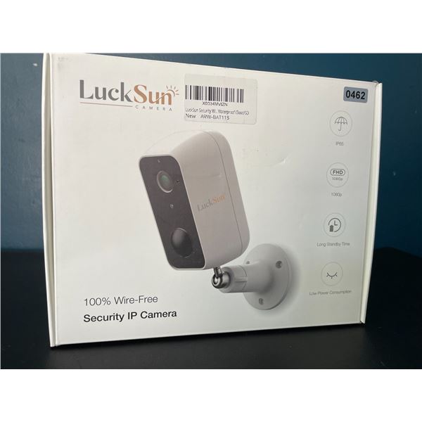 Lot of 1 LuckSun Wire-Free (Rechargeable Battery) WiFi Waterproof Security Camera - Brand New!!