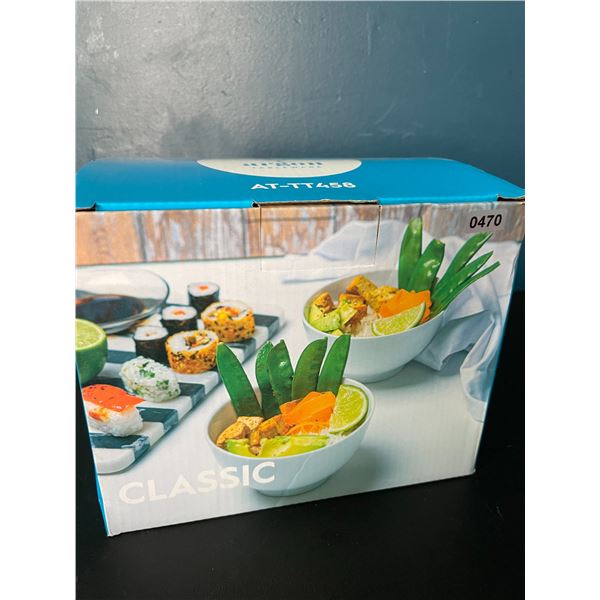 Lot of 1 Box of Argon Tableware Rice Bowls - 6PCS - Brand New