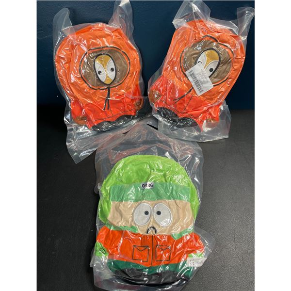 Lot of 3 Assorted South Park Plushies