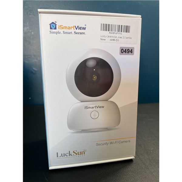 Lot of 1 LuckSun 2K Indoor WiFi Home Security Camera - Brand New Sealed