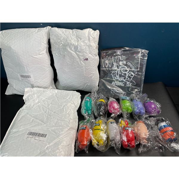 Lot of 3 Multi-Packs of Among Us Toy Figure Sets - 12PCS Per Pack